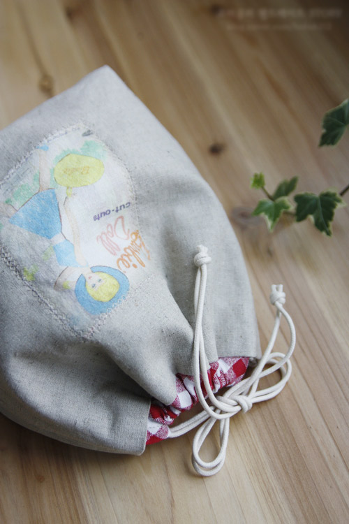Drawstring Bag Tutorial, Gift Bags. Idea Drawstring Pouch. Pattern + DIY in Pictures.
