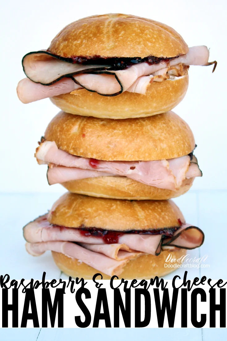 Raspberry Jam Cream Cheese Ham Sandwich Recipe!