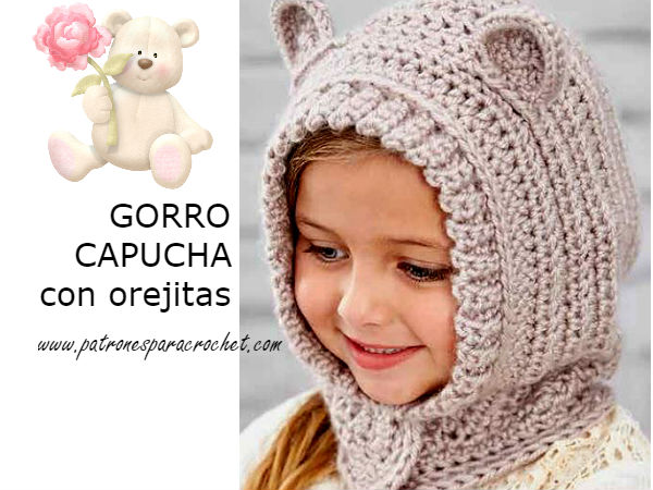 Patrón Gorro Oso Crochet Bebe Oso Gorritas Para Bebes A Crochet