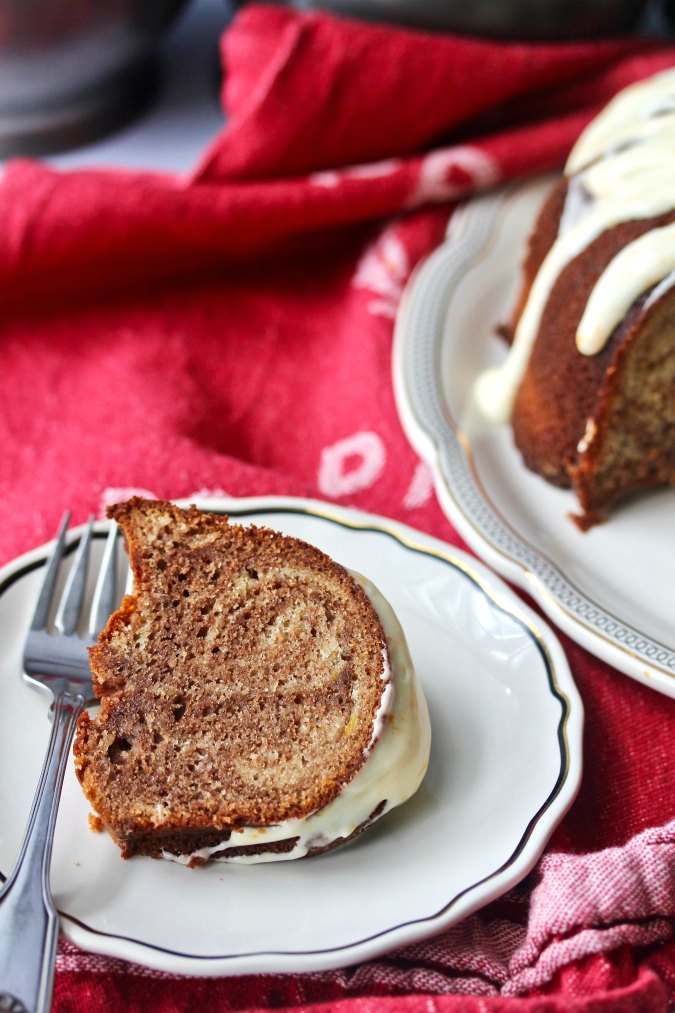 Marbled Chocolate Orange Bundt Cake #bundt #cake