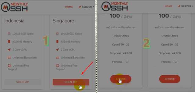 Membuat SSH/SSL Di Monthlyssh.com