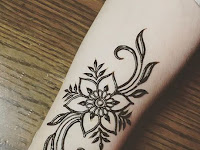 Small Flower Henna Tattoo Designs