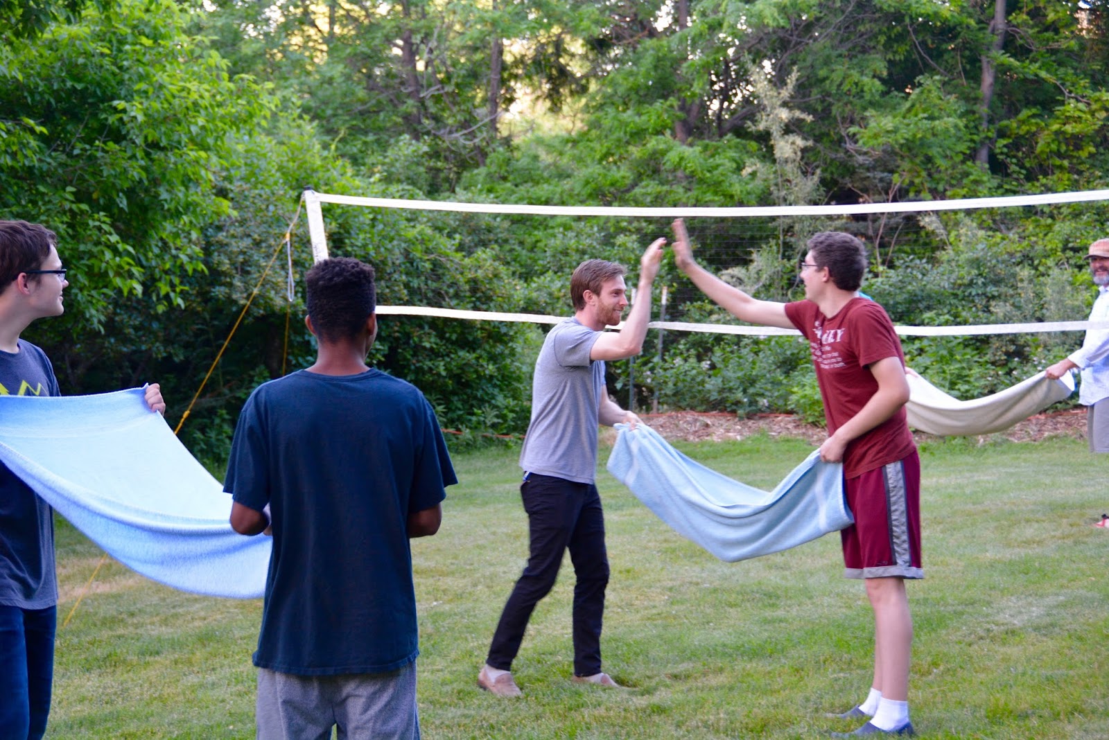 our golden days empty nester edition water balloon volleyball
