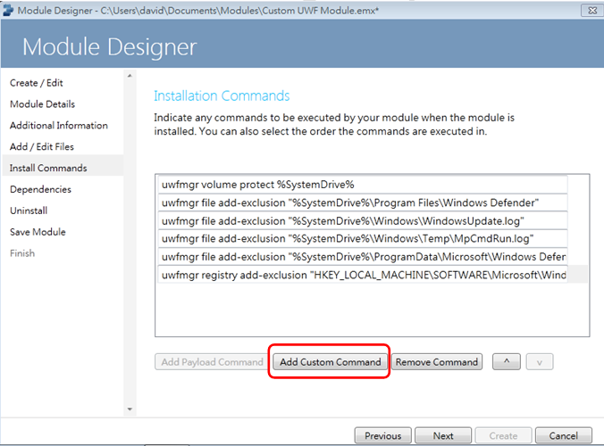 Easy Embedded System WES8 LAB Lockdown Feature Unified Write Filter