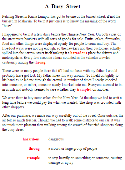 descriptive essay on busy supermarket