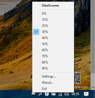 DimScreen Aplikasi Peredup/Filter Layar Komputer