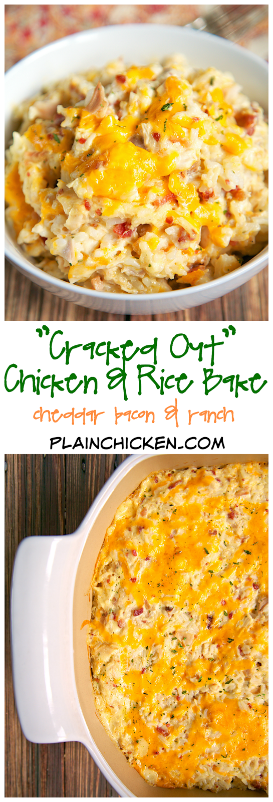 Cracked Out Chicken and Rice Bake Plain Chicken®