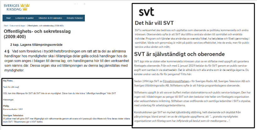 Så undkommer SVT offentlighetsprincipen.
