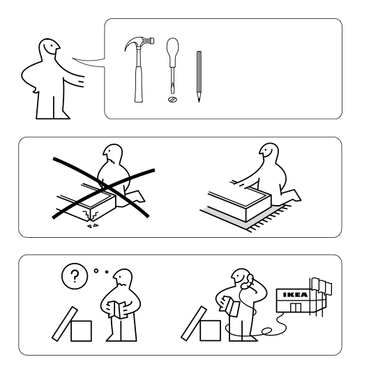 Der IKEA Mann im Comic-Mix von Sedki Alimam | Kunst aus der schwedischen Anleitung für Möbel