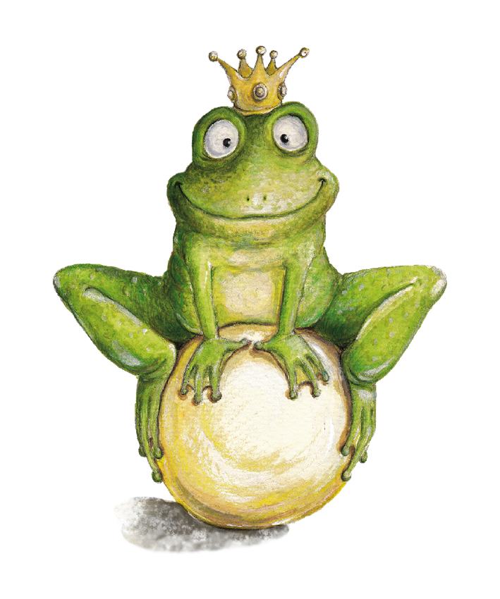 children's illustration, fairy tales, frog prince, Frosch, Märchen