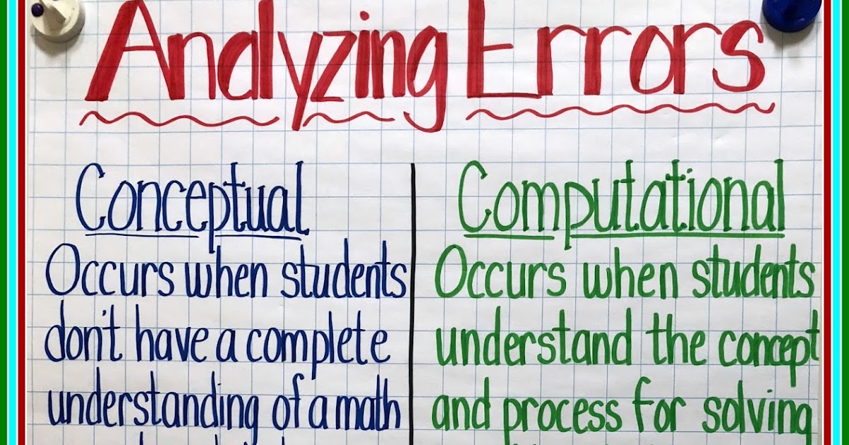 Teaching With a Mountain View Analyzing Math Errors Conceptual vs