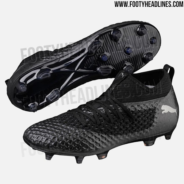 black puma cleats