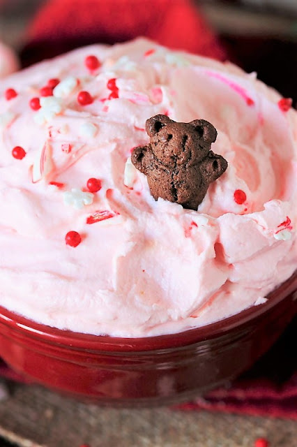 Easy Peppermint Fluff Dip with Chocolate Teddy Grahams Dippers Image