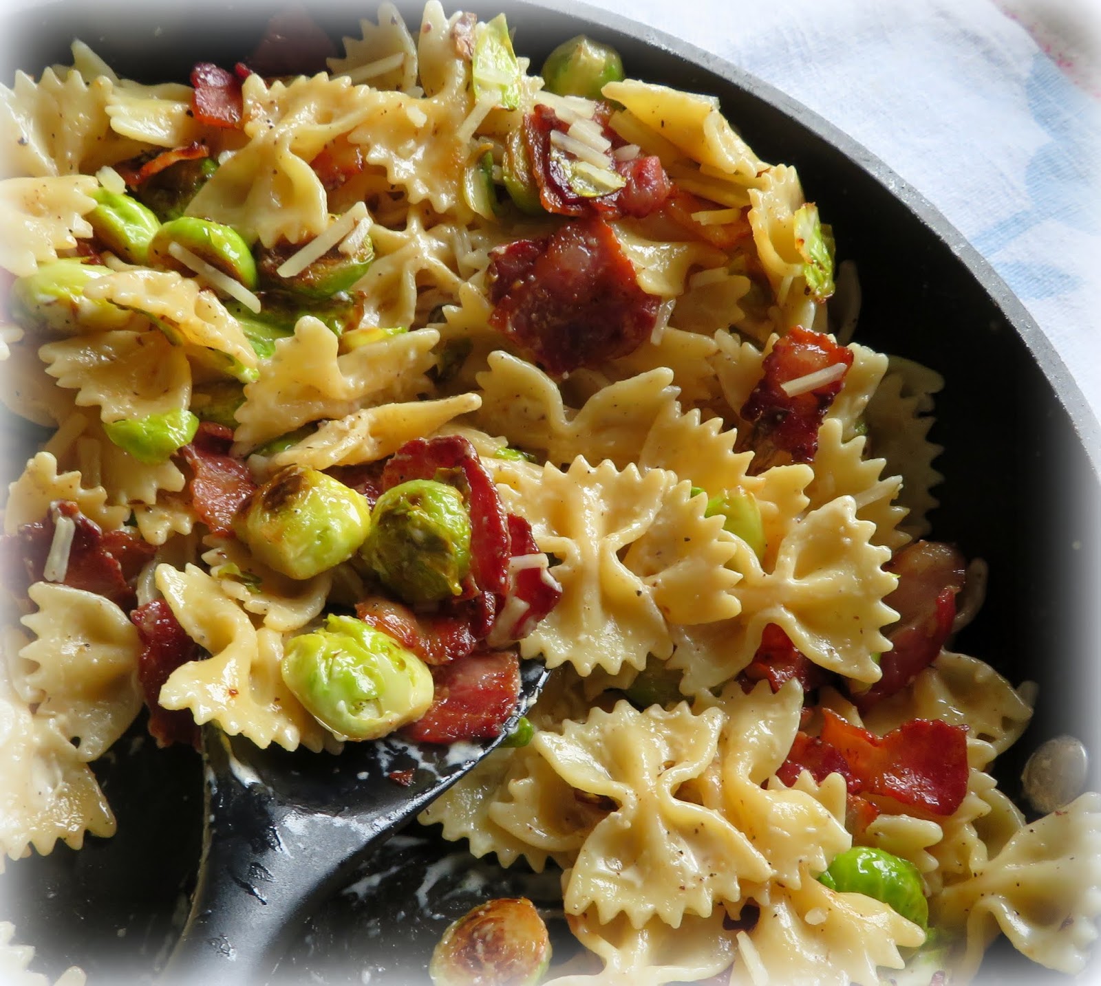 The English Kitchen Bow Tie Pasta with Sprouts & Bacon
