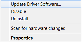 How to update driver software