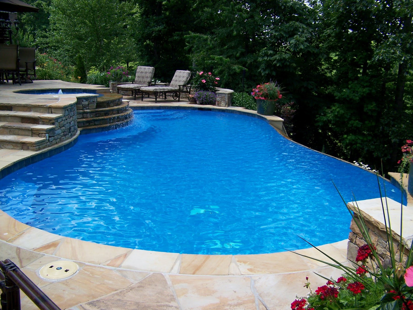 Backyard Oasis Pools Vanishing Edge Pool Hamilton Mill