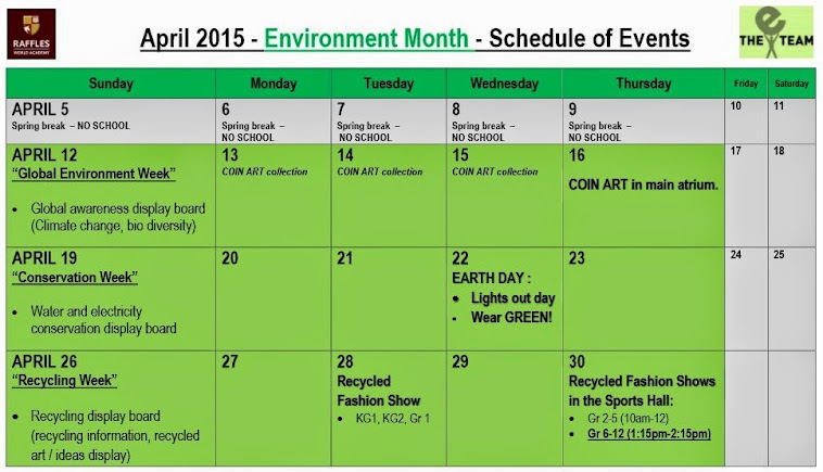 GET EXCITED FOR ECO MONTH AT RWA!