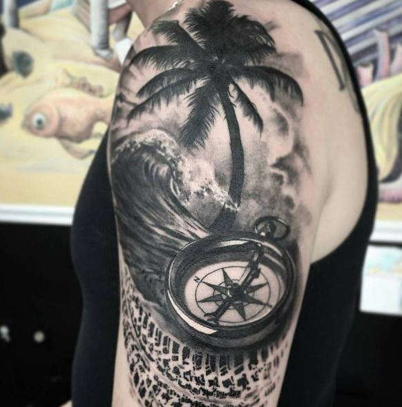 50 Impressive Compass Tattoos Designs and Ideas (2018) TattoosBoyGirl