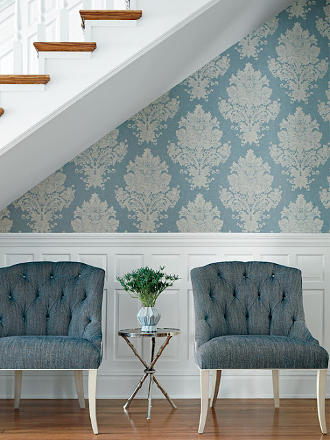 Wallpaper can be daunting to shop for, commit to and hang. But when you do it correctly, it really MAKES a room. It not only provides a big pattern that creates impact but it actually makes the rest of the room easier to design because you have this super solid style that leads everything