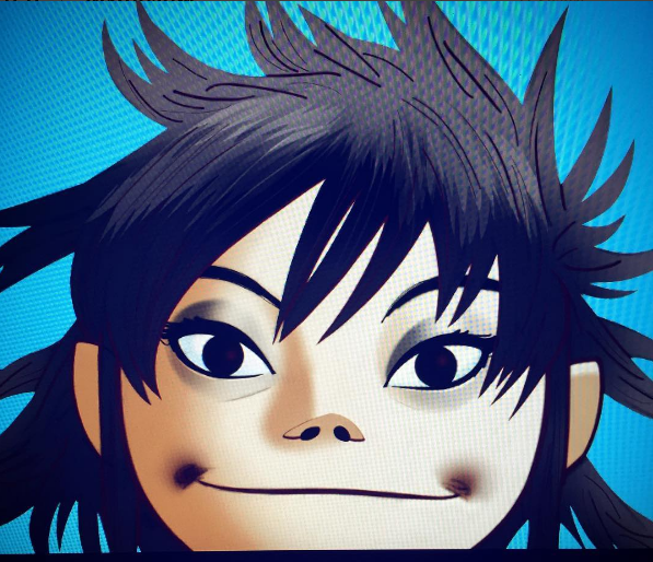 EverythinGorillaz ¡Nuevo arte de Noodle de Gorillaz en color!