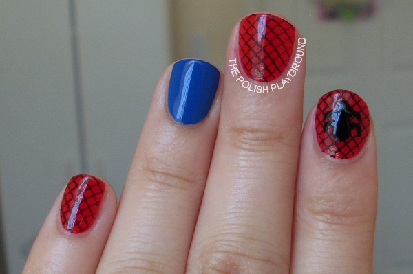 Spider-man Inspired Nails