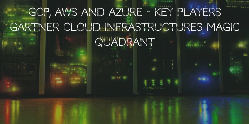 Google Cloud Platform, Amazon AWS and Microsoft Azure are now key