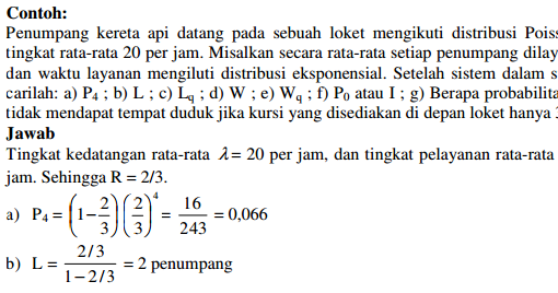 Contoh Soal Sistem Antrian Pelayanan Tunggal Contoh Soal Terbaru
