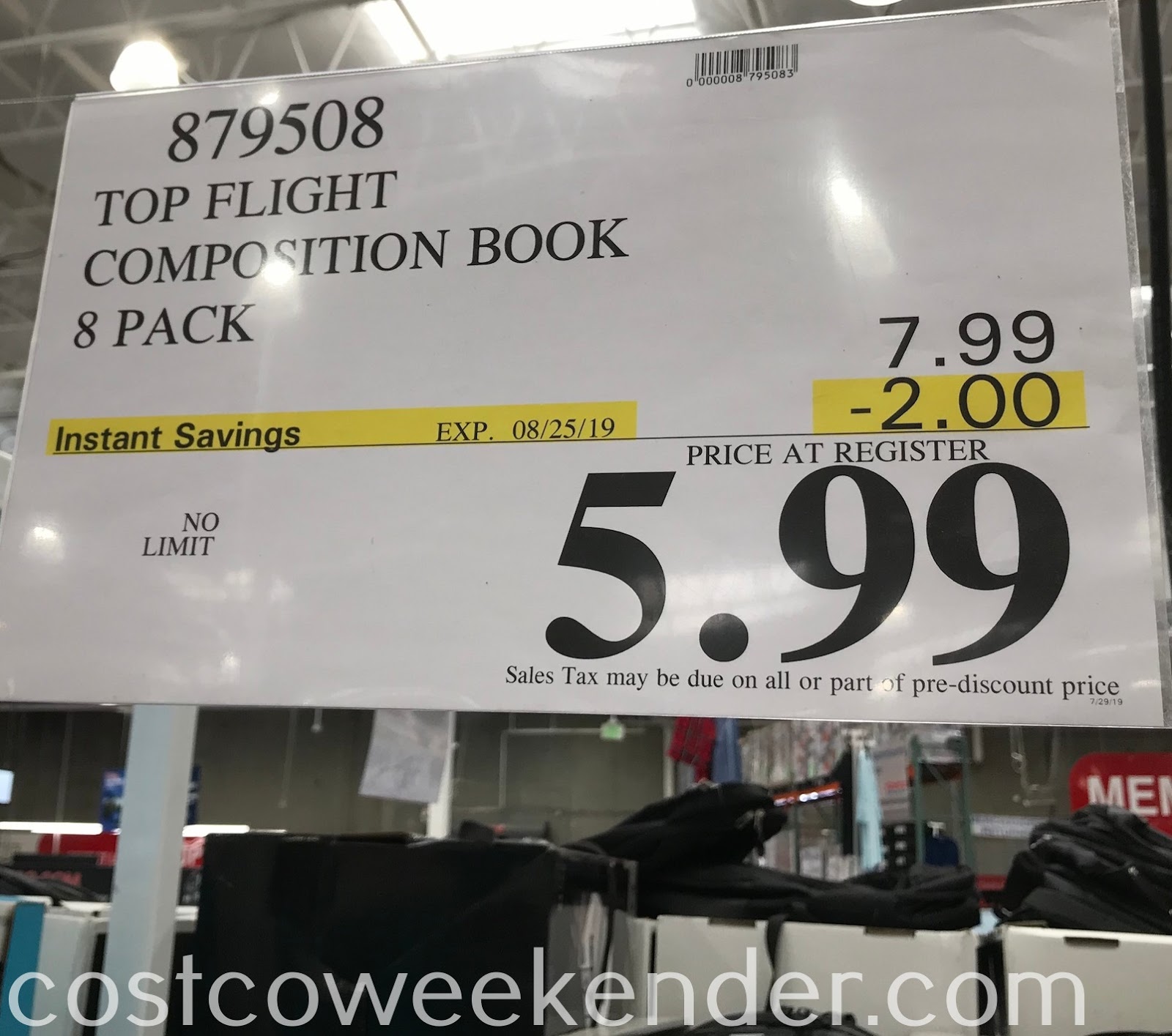 Top Flight Composition Books (8 pack) Costco Weekender