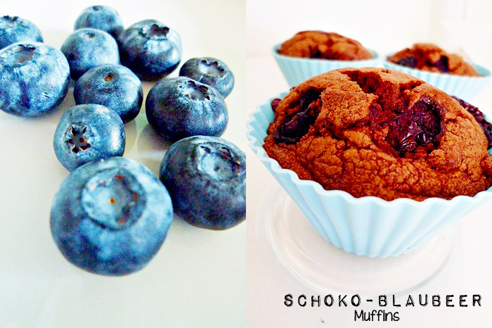 Schoko Blaubeer Muffins
