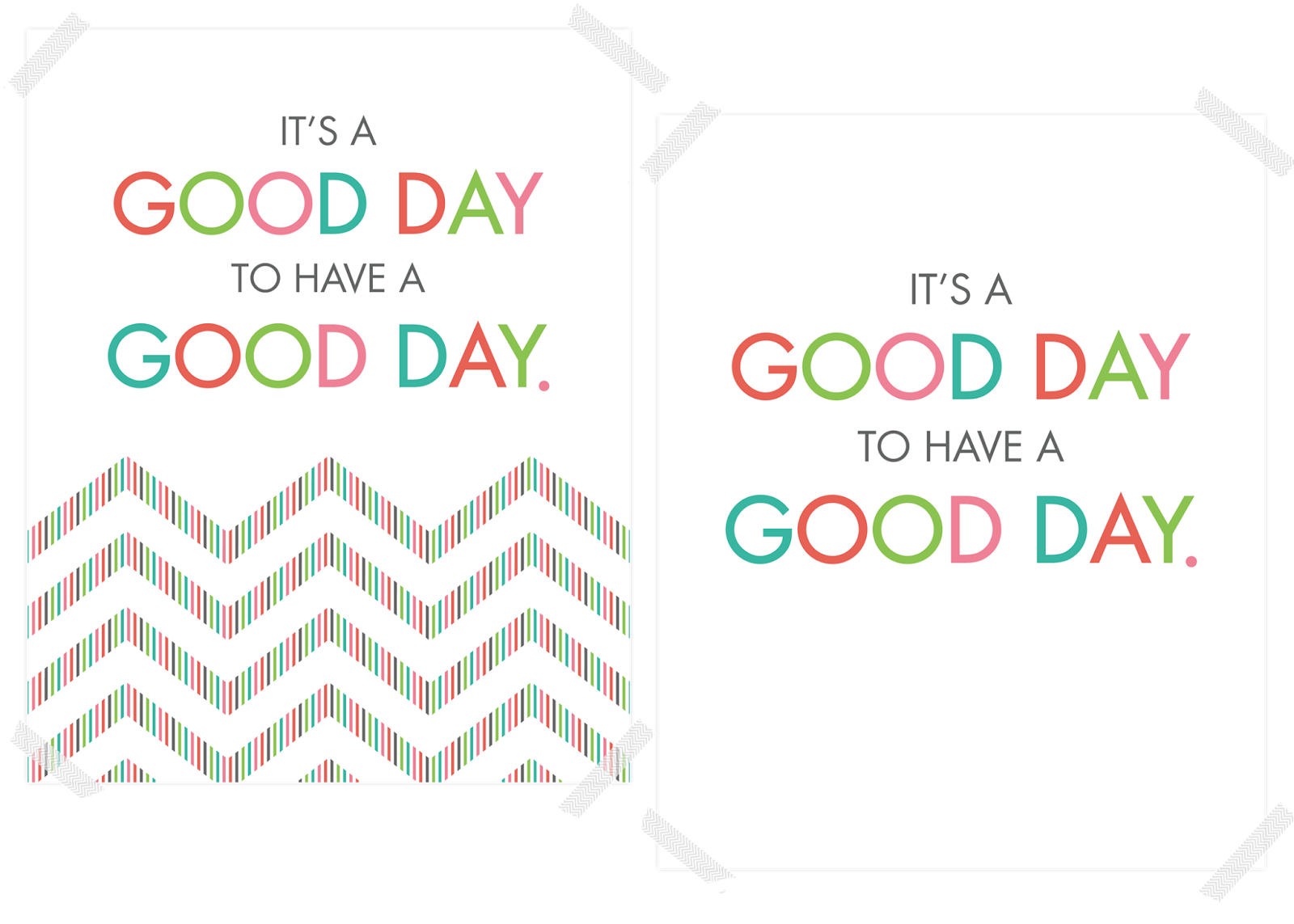 FREEBIES // IT&#8217;S A GOOD DAY, Oh So Lovely Blog