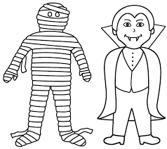 Mummy coloring pages 9