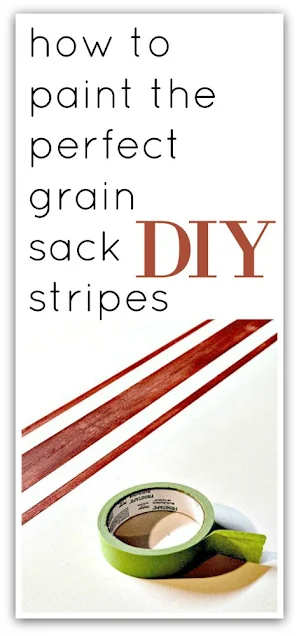 grain sack striped pin