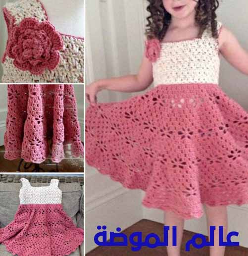 فساتين اطفال كروشيه رائعة 2017