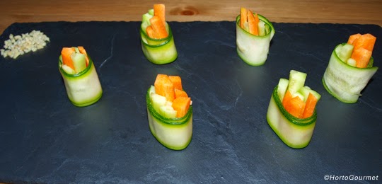 Rollitos de calabacín y verduras HortoGourmet
