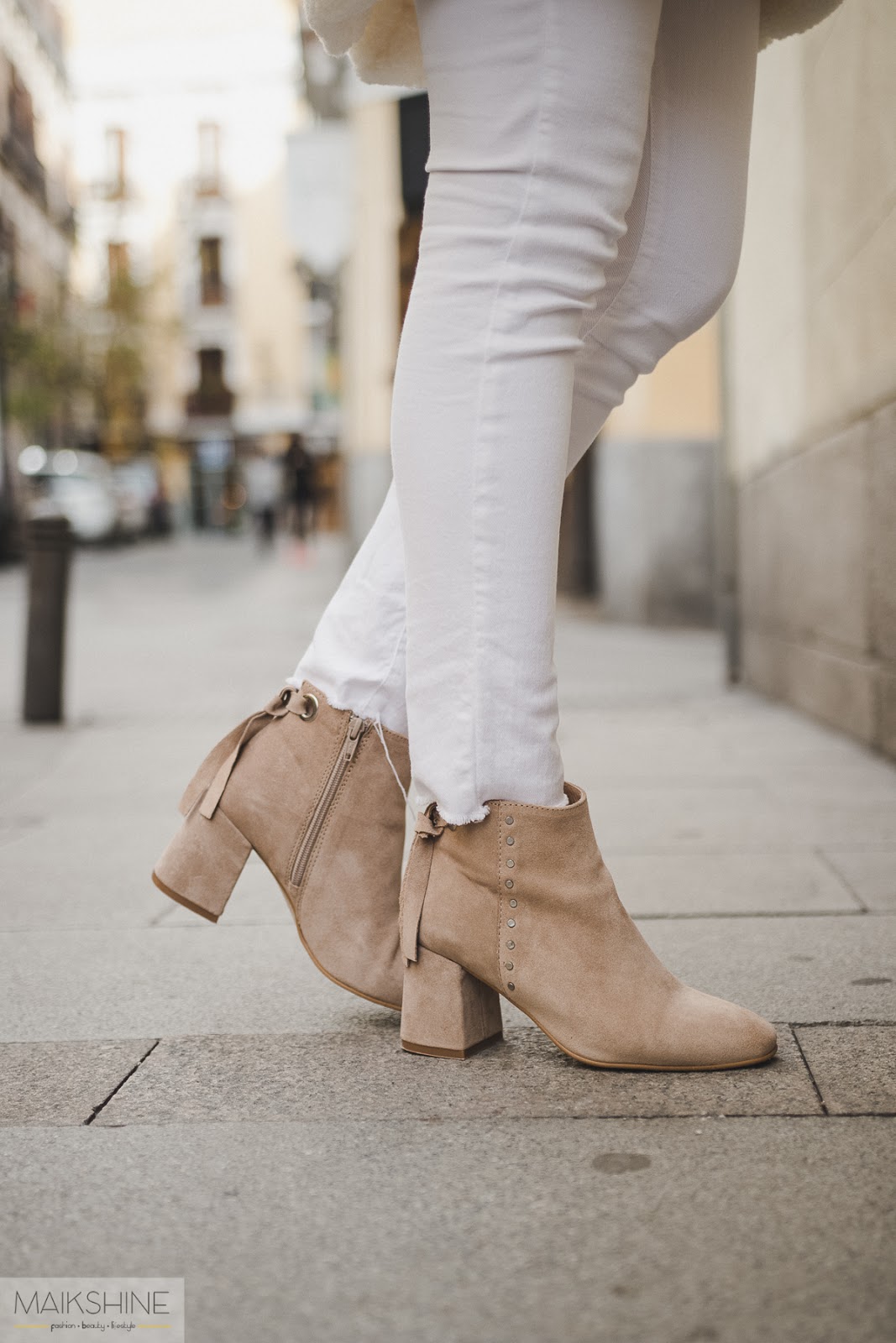 Outfit botines beige Alpe Boots
