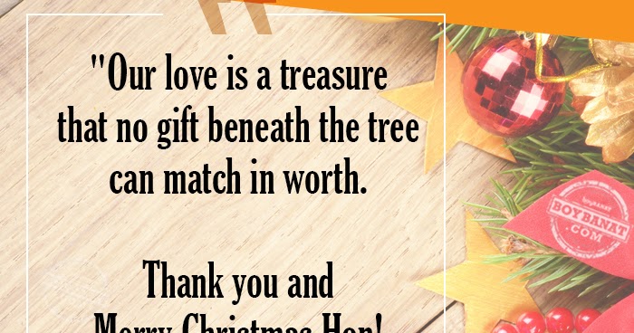 Romantic Christmas Quotes and Messages for your Boyfriend ~ Boy Banat