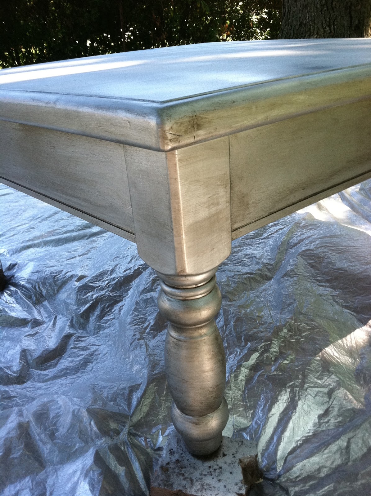 All About Being Inspired My Antiqued, Silver Table