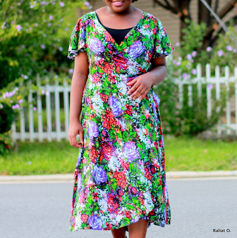 A Wrap Dress with Flutter Sleeves ...