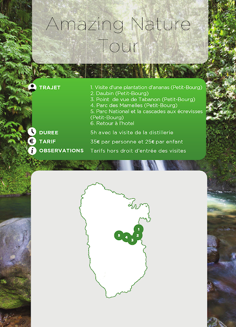 Carte Basse Terre: circuit au parc national de Guadeloupe