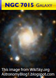 NGC 7015 spiral galaxy in Equuleus