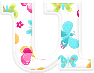 Alfabeto con Bellas Mariposas de Colores.