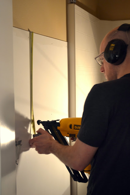 Installing a DIY board and batten wall