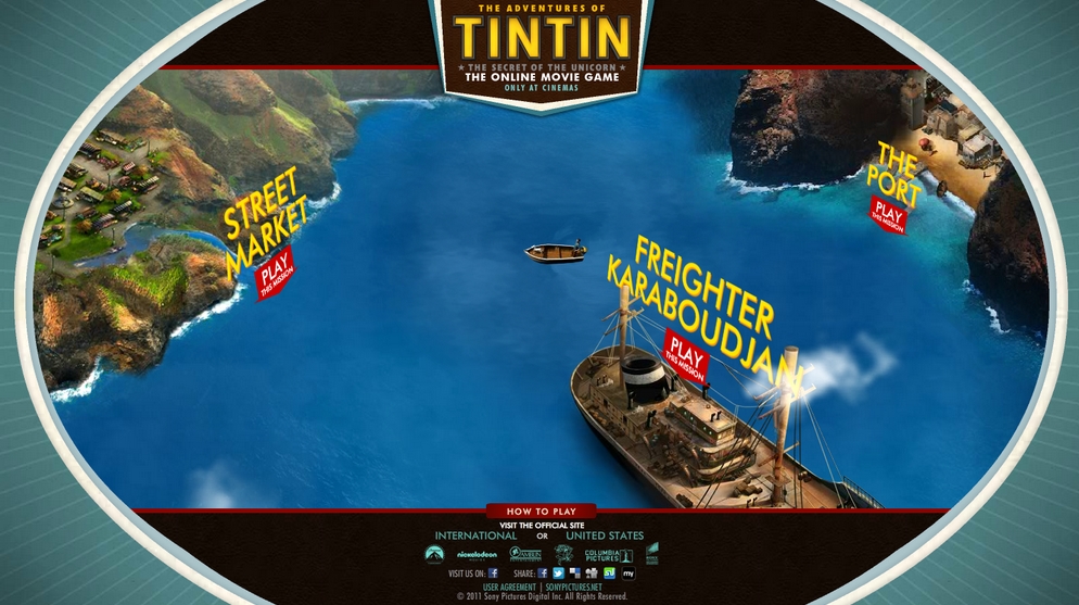 Novo jogo de Tintim recebe trailer oficial