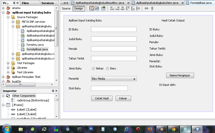 [Tugas] Aplikasi Input Katalog Buku dengan JAVA | String Labs