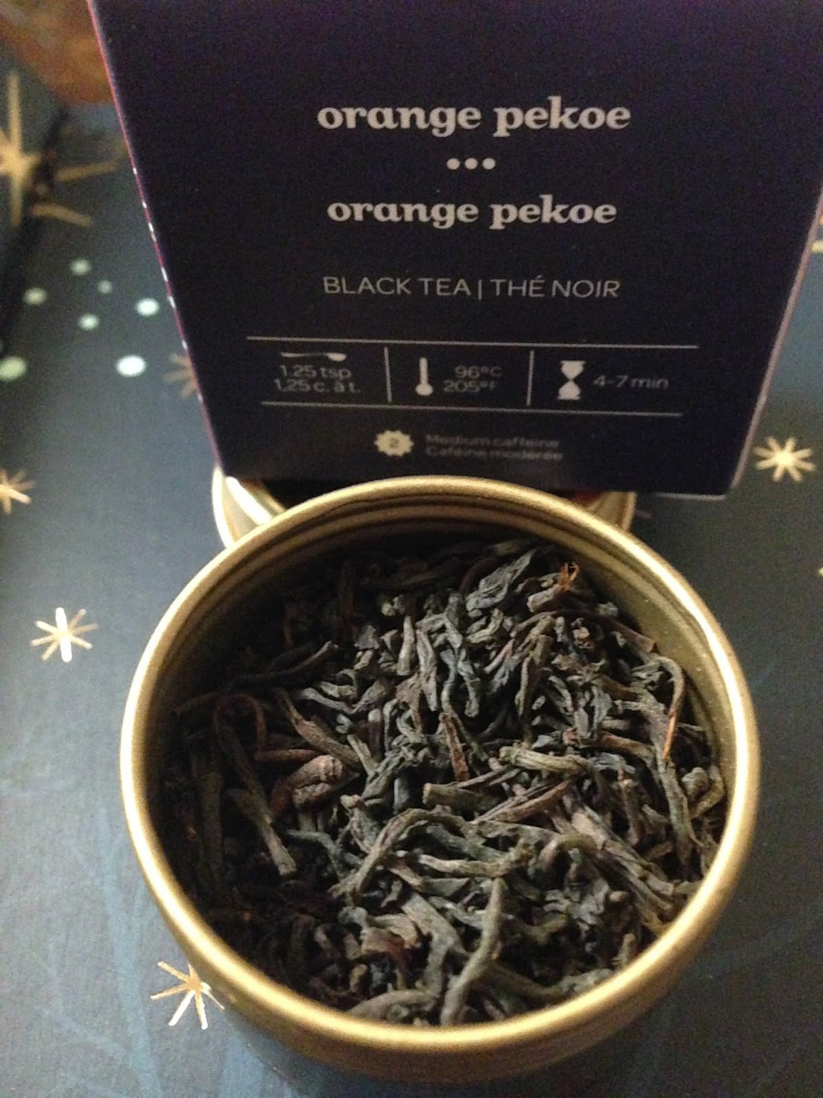 24 Days of David's Tea December 3, 2015 Orange Pekoe