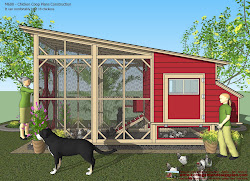 chicken coop plans construction build building m600 garden perspective completed