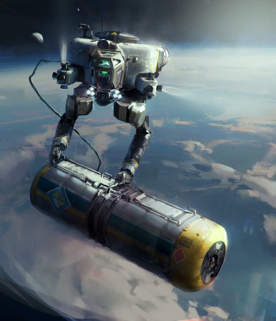 John Wallin Liberto artstation arte ilustrações ficção científica games robôs gigantes naves espaciais guerreiros futuristas