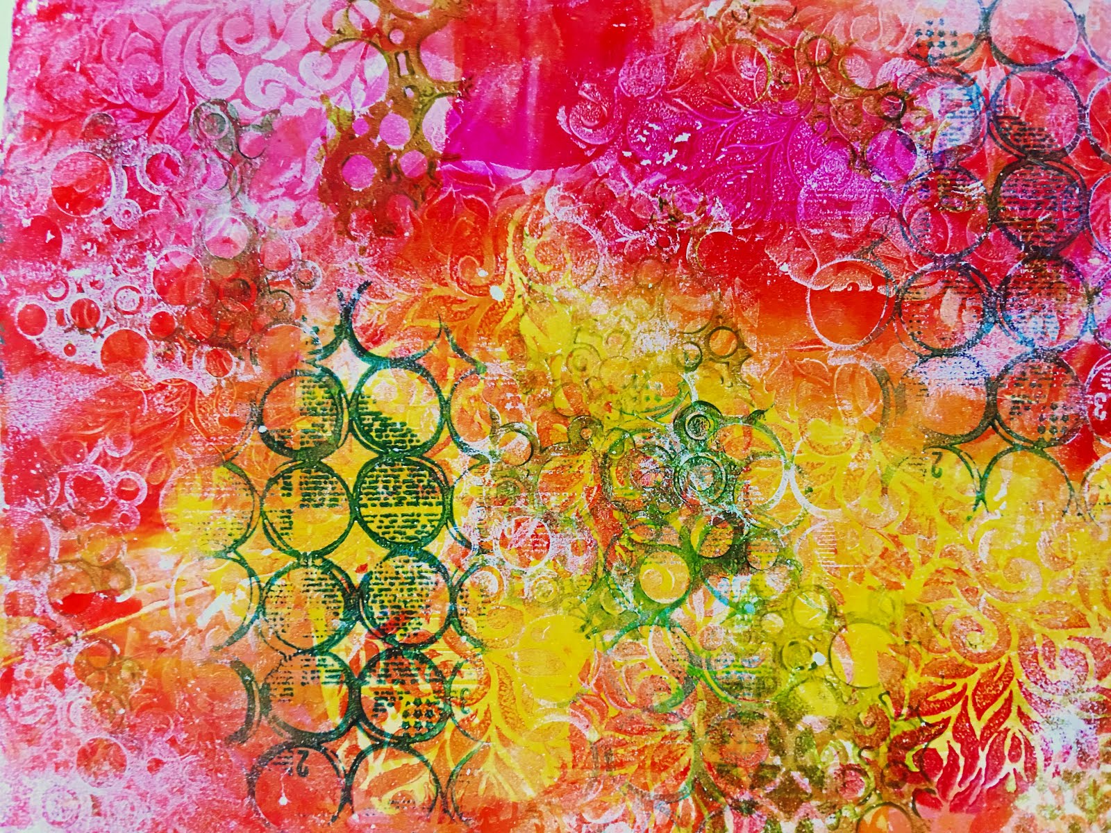 Printing with Gelli Arts® Printing Single Prints with Multiple Layers
