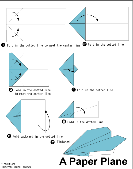Printable Instructions For Paper Airplanes