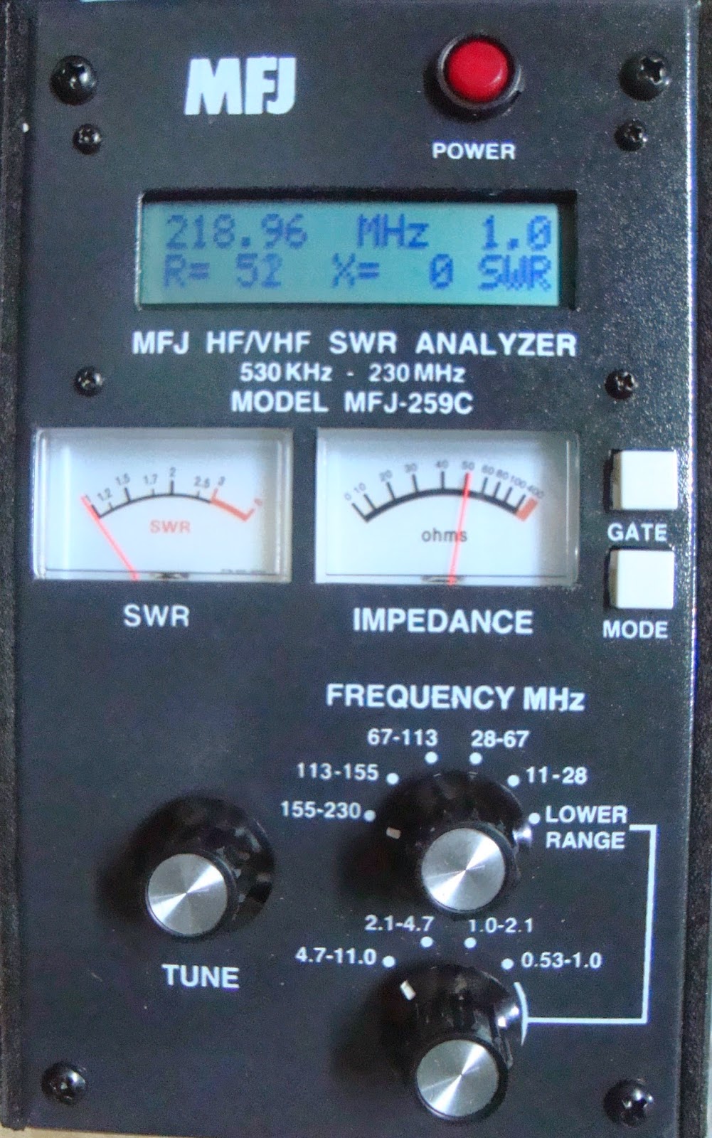 RADIO SELLER: New MFJ 259C 530 KHz - 230 MHz SWR Analyzer (SOLD)